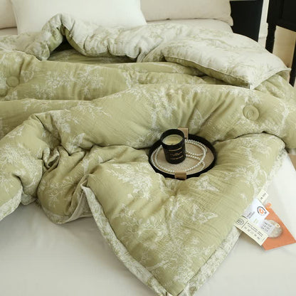 Branch Butterfly Cotton Gauze Jacquard Quilt - image 4