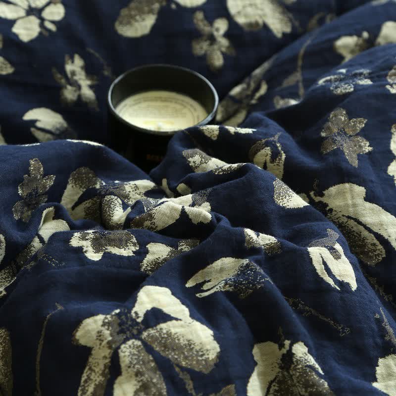 Flourish Flower  Cotton Gauze Jacquard Quilt - image 20