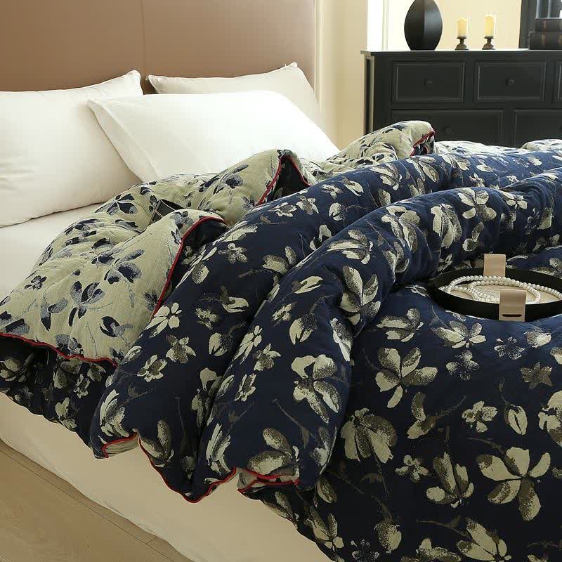 Flourish Flower  Cotton Gauze Jacquard Quilt - image 13