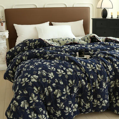 Flourish Flower  Cotton Gauze Jacquard Quilt - image 14