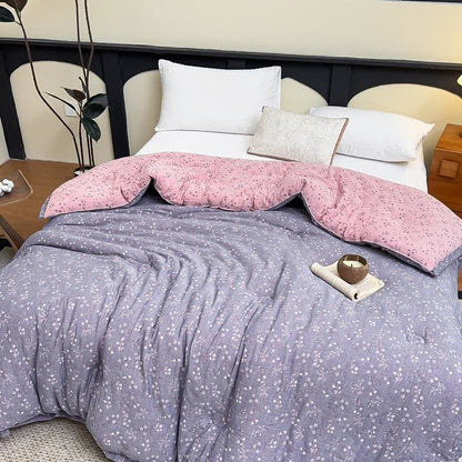 Branch Butterfly Cotton Gauze Jacquard Quilt - Winter Quilt - King - image 0