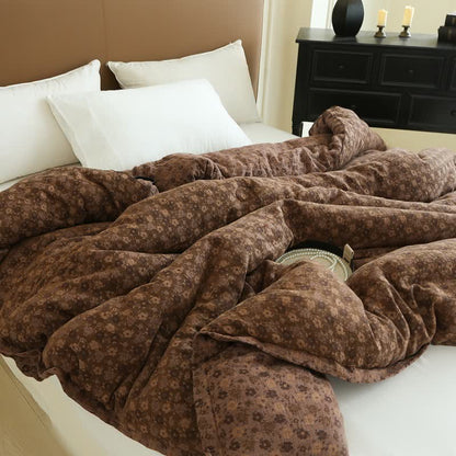 Retro Floral  Cotton Gauze Jacquard Quilt - image 21