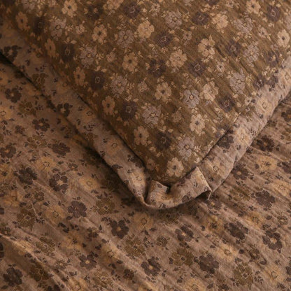 Retro Floral  Cotton Gauze Jacquard Quilt - image 22