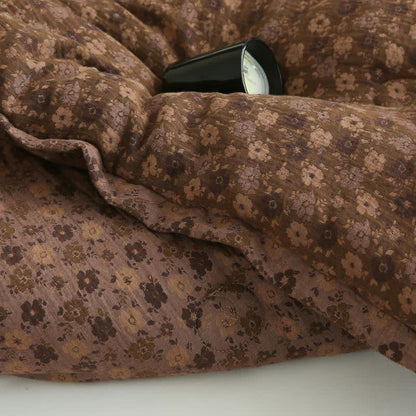 Retro Floral  Cotton Gauze Jacquard Quilt - image 23