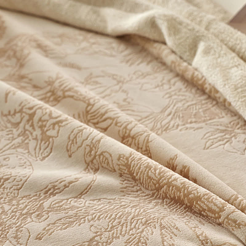 Jungle Jacquard Warm Throw Blanket - image 8