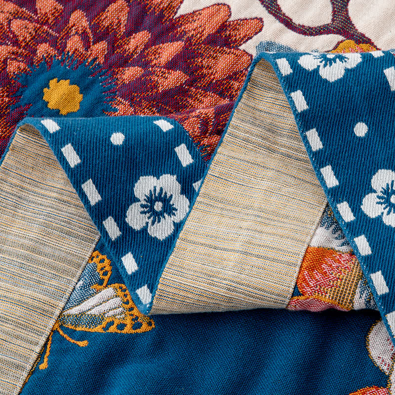 Luxury Floral Butterfly Natural Cotton Quilt - image 4