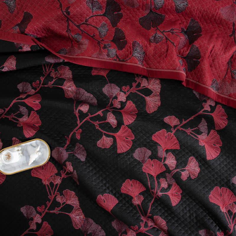 Ownkoti Ginkgo Leaf Organic Cotton Reversible Quilt - image 13