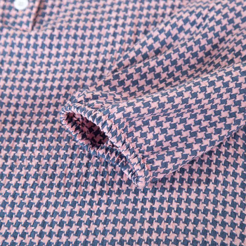 Houndstooth Natural Cotton Gauze Nightgown - image 6