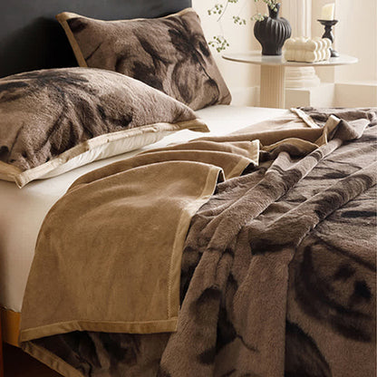 Ink Floral Warm Throw Blanket - image 4