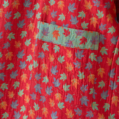 Maple Leaf Organic Cotton Kimono Robe - image 8