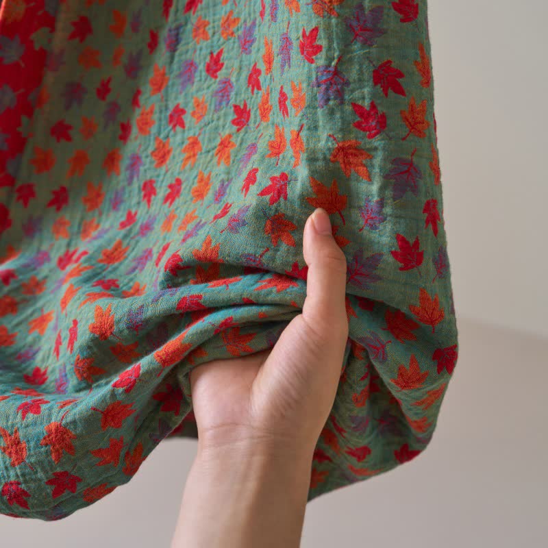 Ownkoti Maple Leaf Organic Cotton Kimono Robe - image 10