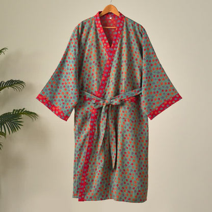 Ownkoti Maple Leaf Organic Cotton Kimono Robe - image 1