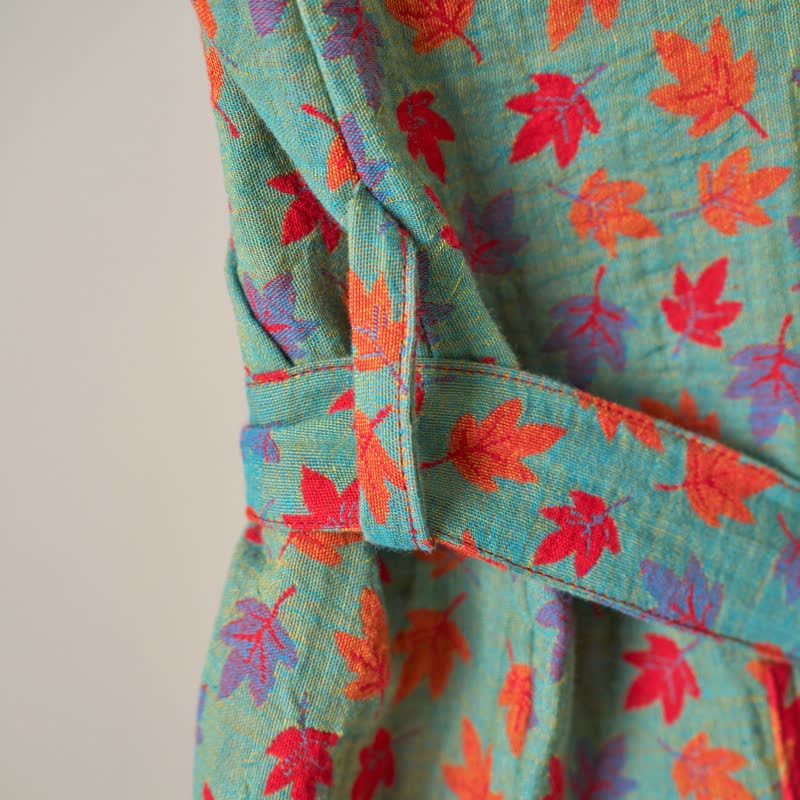 Ownkoti Maple Leaf Organic Cotton Kimono Robe - image 6