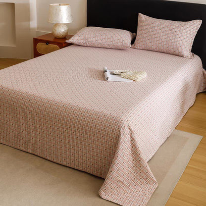 Triple Layer Plaid Cotton Muslin Quilt - image 5