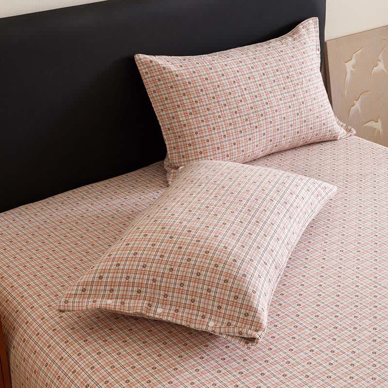 Triple Layer Plaid Cotton Muslin Quilt - image 7