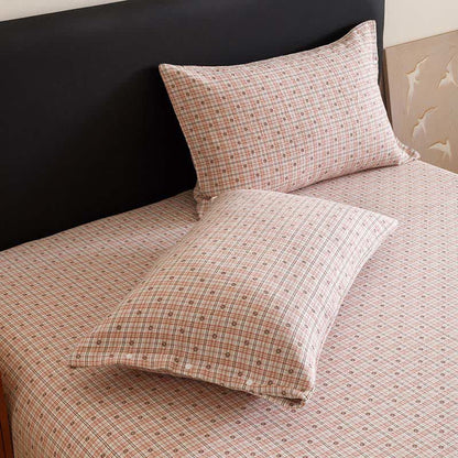 Triple Layer Plaid Cotton Muslin Quilt - image 7