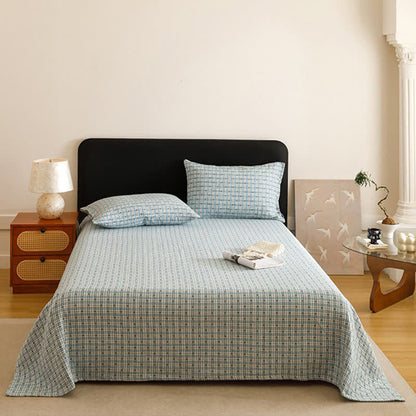 Triple Layer Plaid Cotton Muslin Quilt - image 11