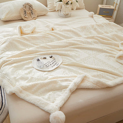 Camellia Textured Warm Throw Blanket - image 3