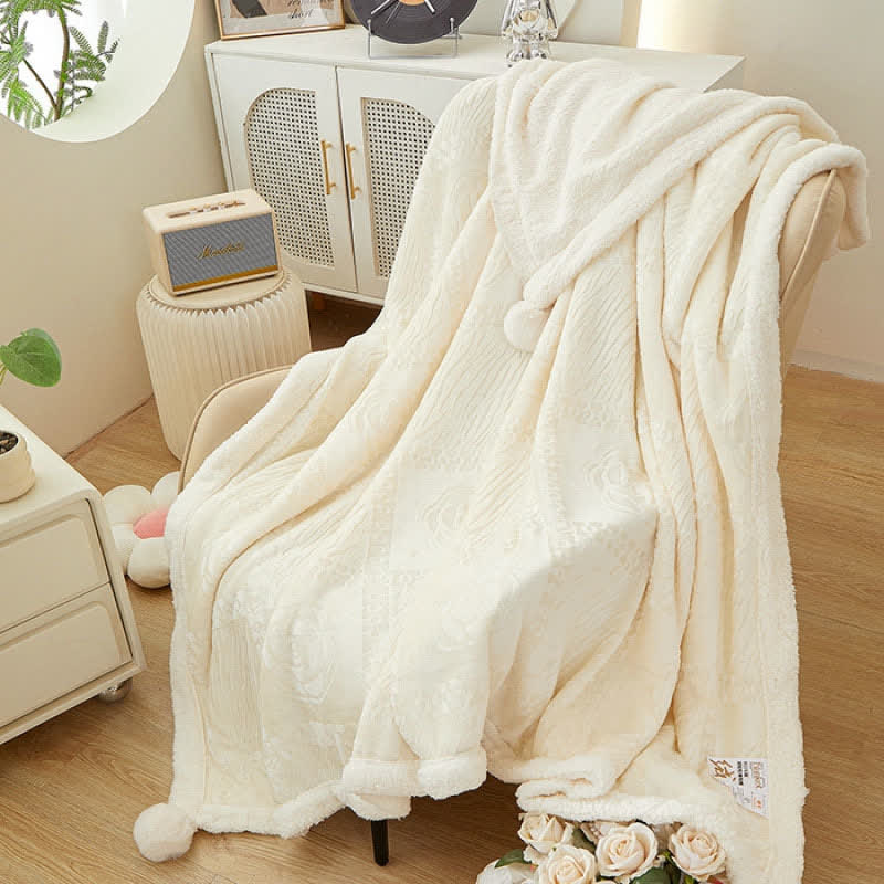 Camellia Textured Warm Throw Blanket - image 6