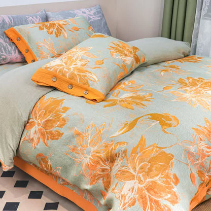 Dahlia Cotton Gauze Bedding Set(4PCS) - image 2