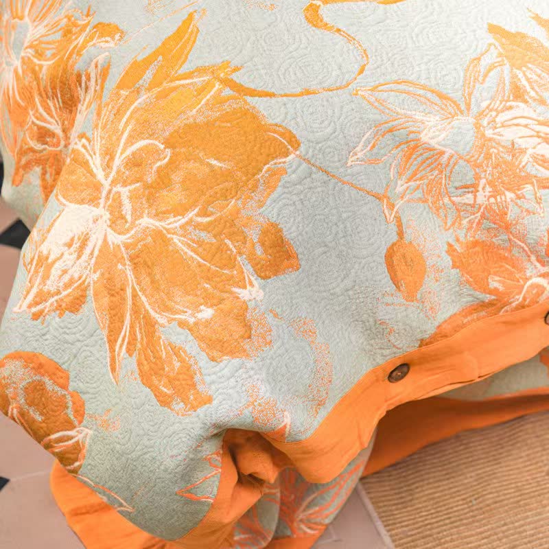 Dahlia Cotton Gauze Bedding Set(4PCS) - image 5