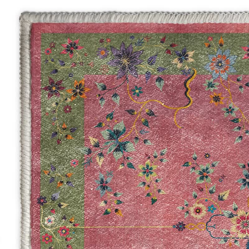 Classical Flowers Non-Slip Soft Area Rug - image 4