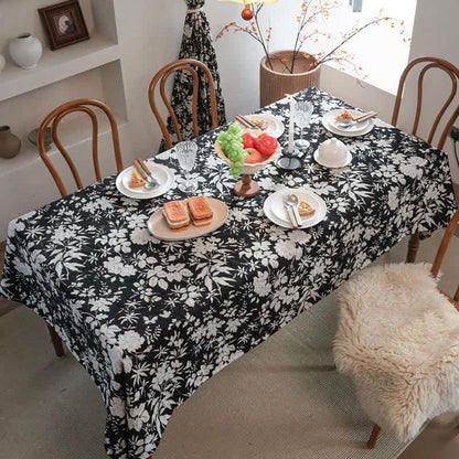 Pastoral Style Floral Jacquard Tablecloth - image 1