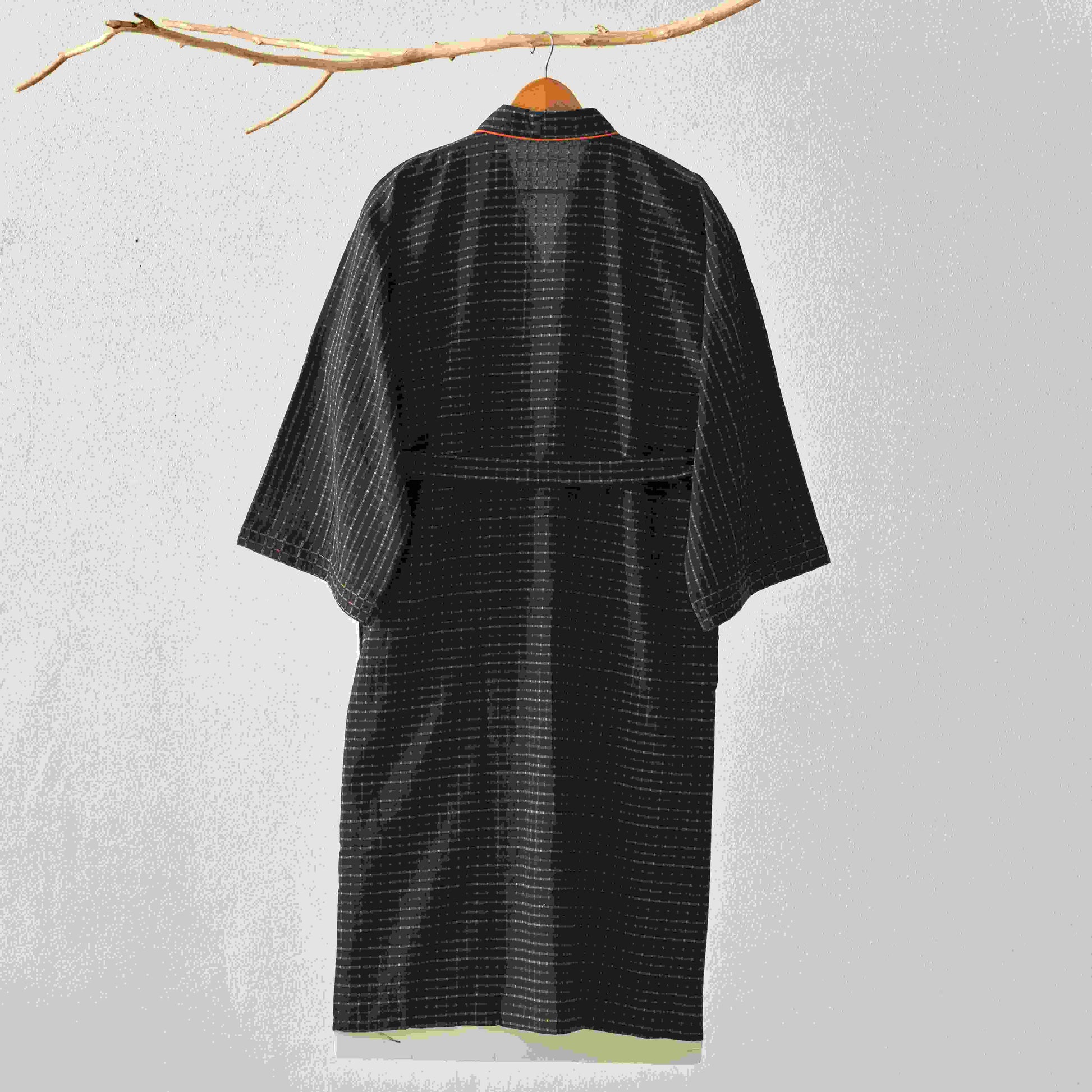 Ownkoti Plaid Organic Cotton Kimono Yukata Robe - image 2