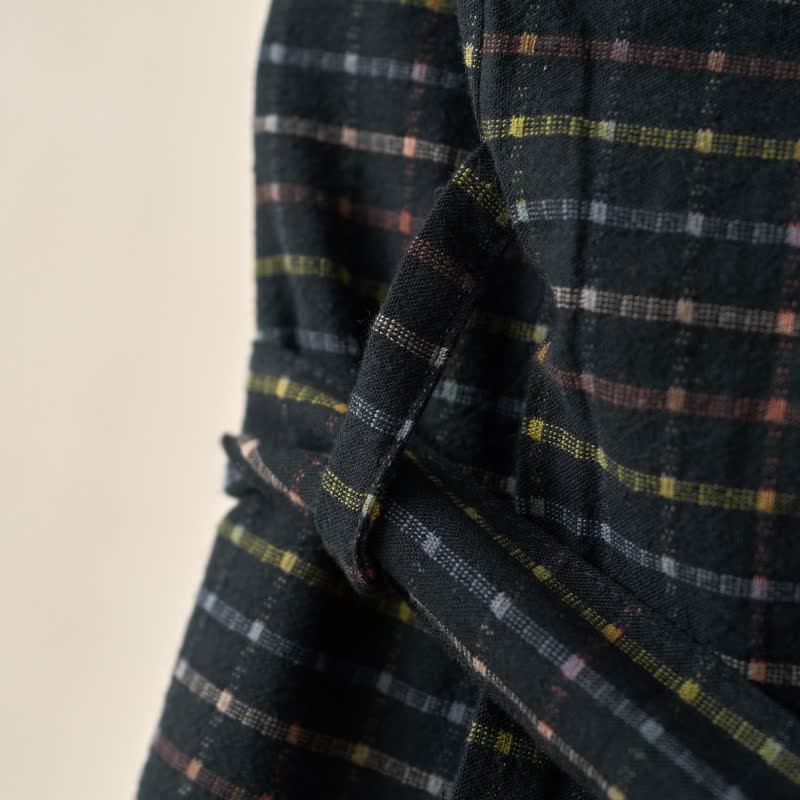 Ownkoti Plaid Organic Cotton Kimono Yukata Robe - image 5