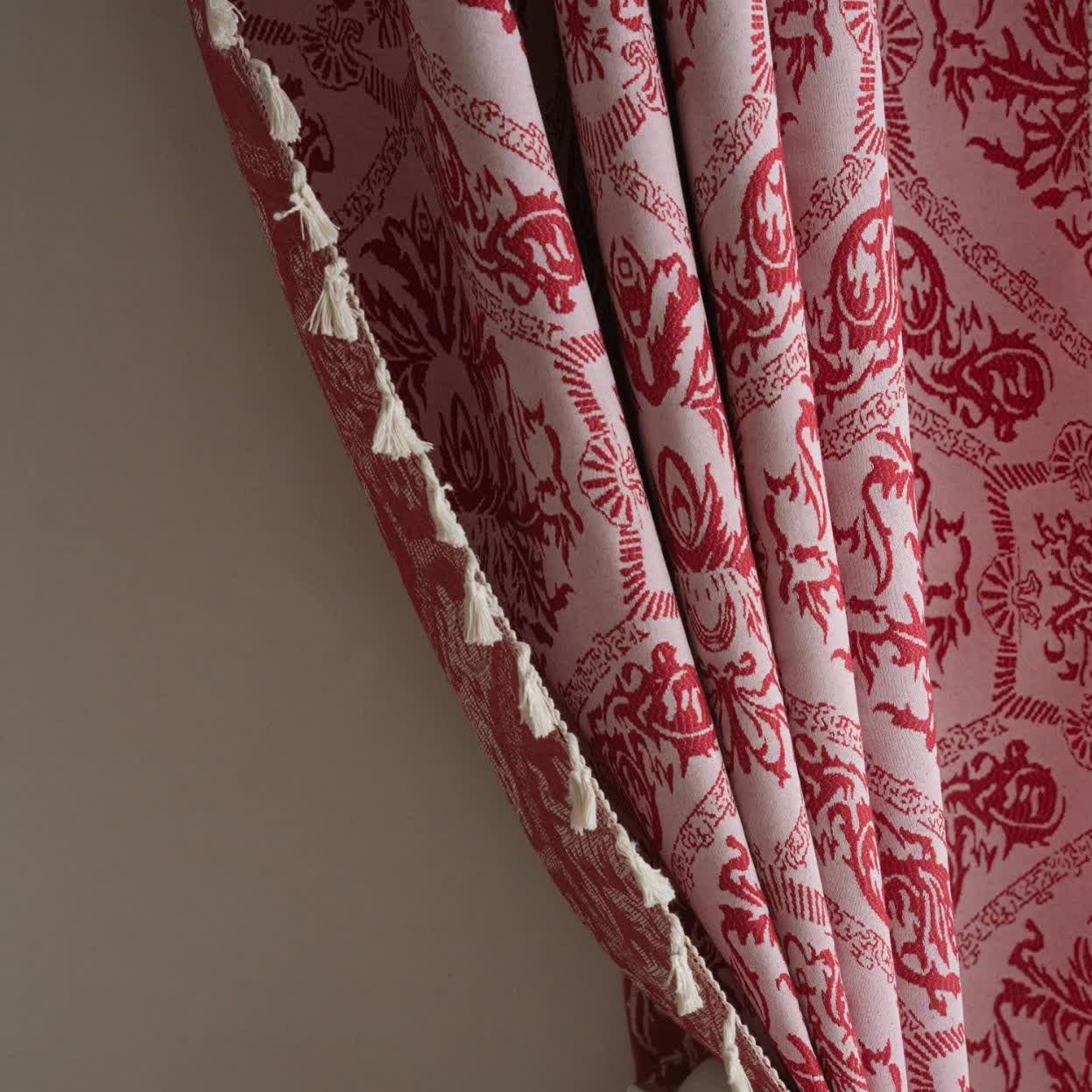 Ethnic Style Retro Pattern Jacquard Curtain - image 3