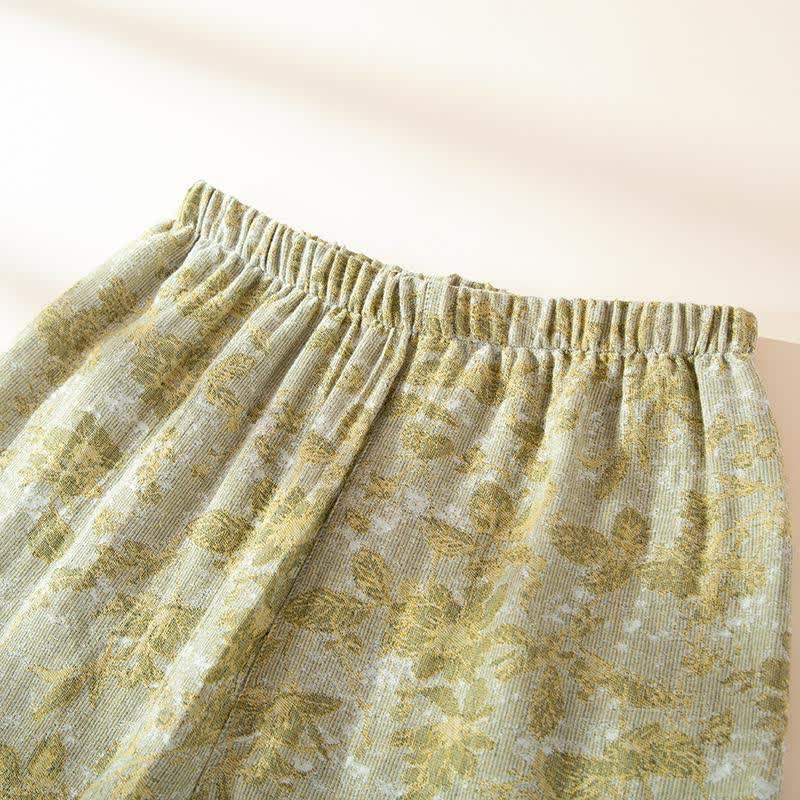 Pastoral Leaf Cotton Gauze Loungewear Set - image 10