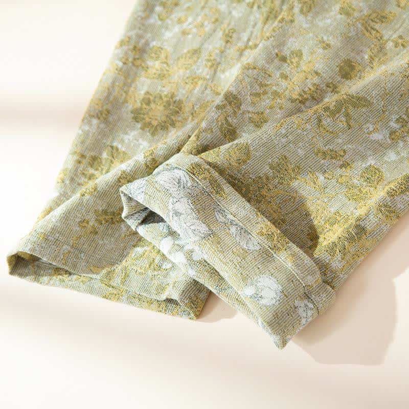 Ownkoti Pastoral Leaf Cotton Gauze Loungewear Set - image 12