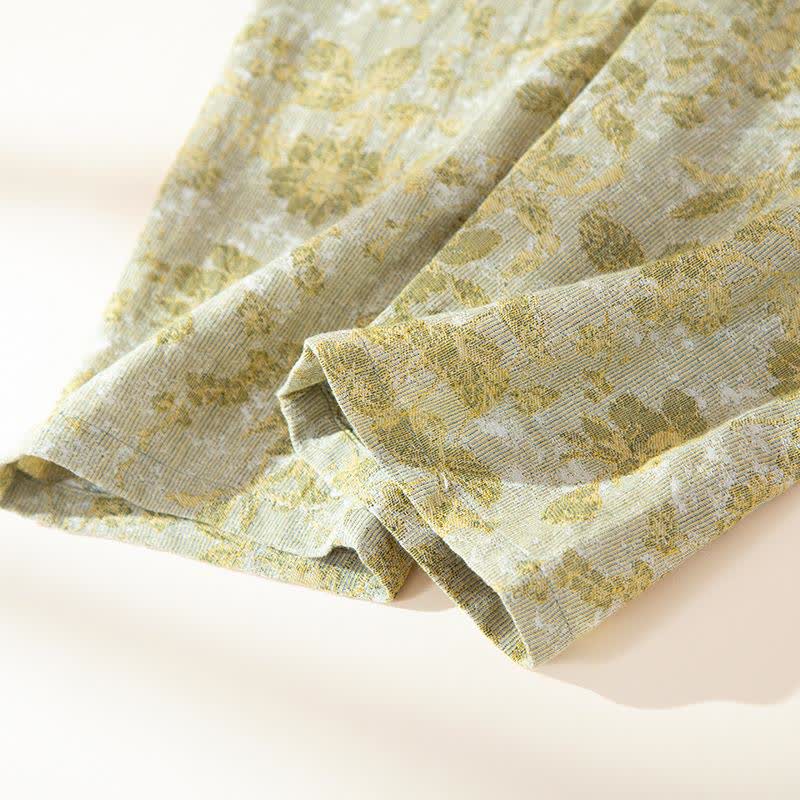 Ownkoti Pastoral Leaf Cotton Gauze Loungewear Set - image 11
