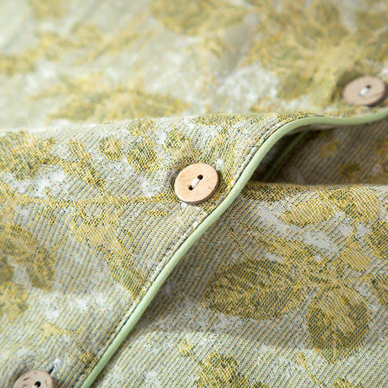 Ownkoti Pastoral Leaf Cotton Gauze Loungewear Set - image 6