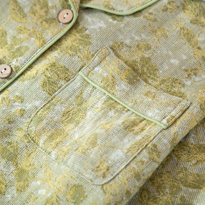 Ownkoti Pastoral Leaf Cotton Gauze Loungewear Set - image 5