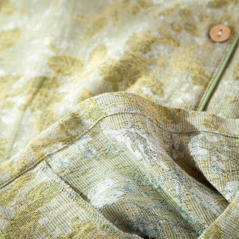 Ownkoti Pastoral Leaf Cotton Gauze Loungewear Set - image 9