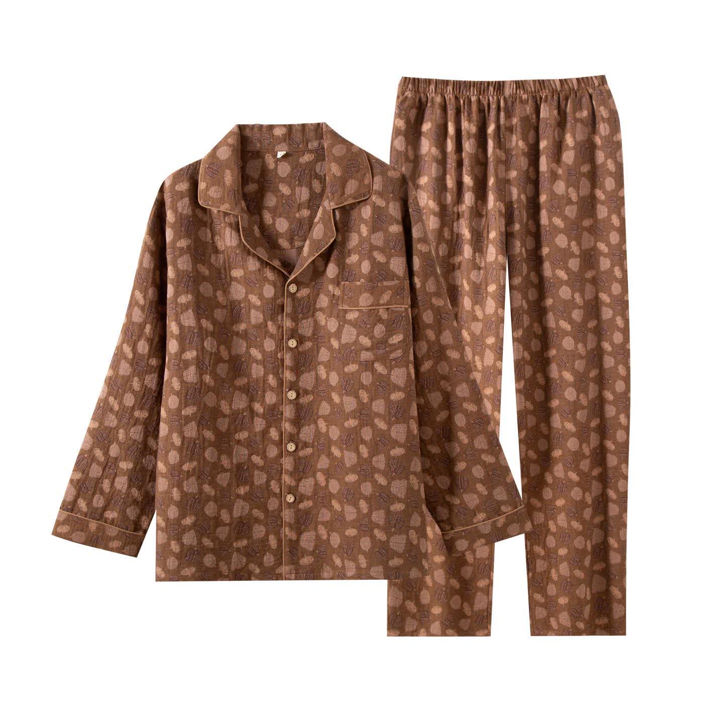 Pumpkin Cotton Gauze Loungewear Set - image 1