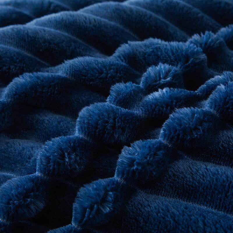Solid Color Ribbed Plush Blanket - image 9