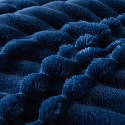 Solid Color Ribbed Plush Blanket - image 9