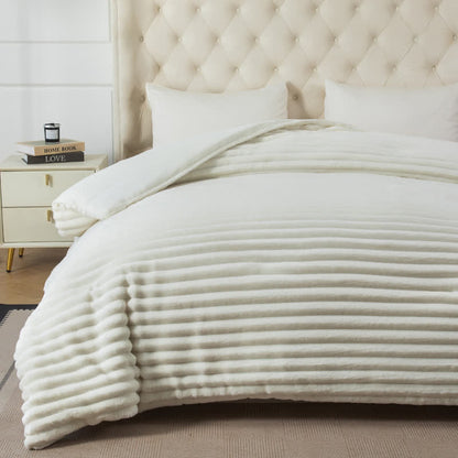 Solid Color Ribbed Plush Blanket - image 24