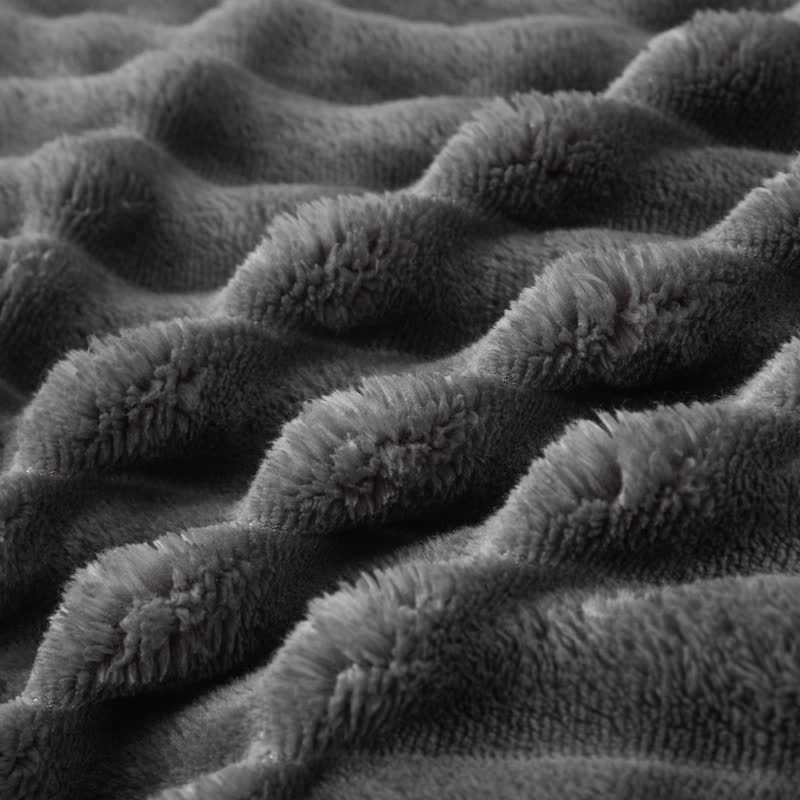 Solid Color Ribbed Plush Blanket - image 37