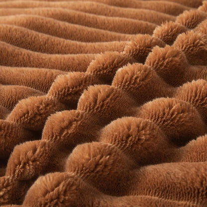 Solid Color Ribbed Plush Blanket - image 17