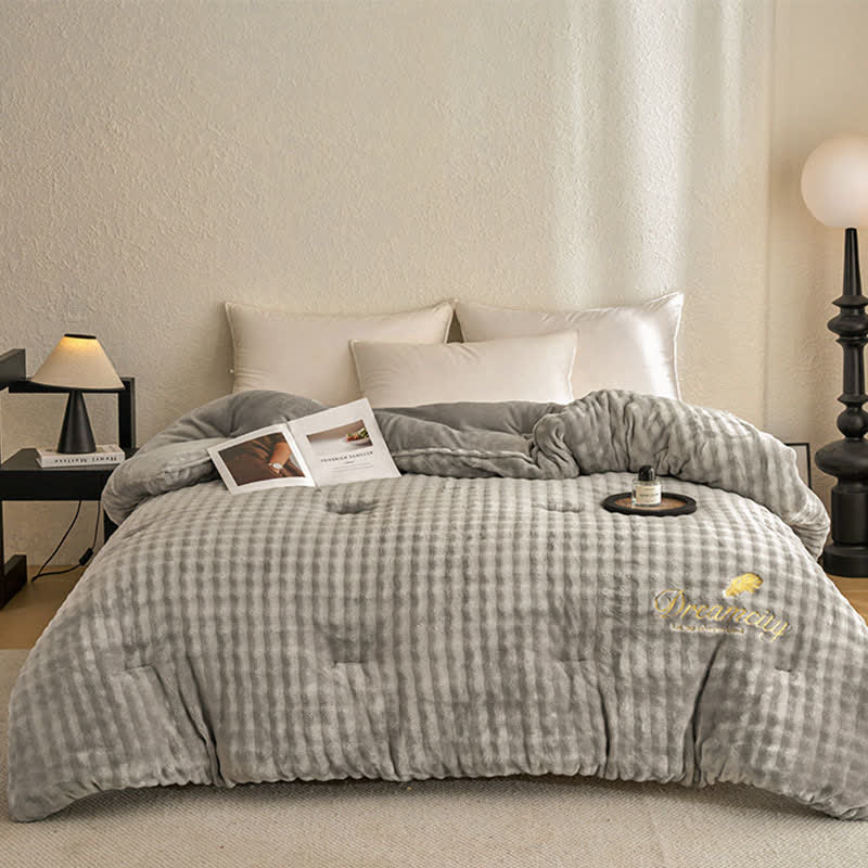 Solid Color Fluffy Textured Warm Blanket - image 8