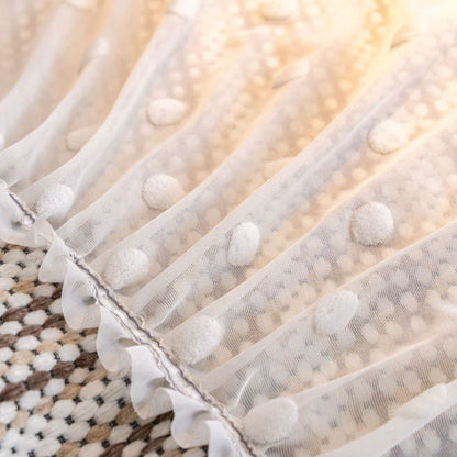 Bow Ruffle Chenille Sofa Protector - image 11