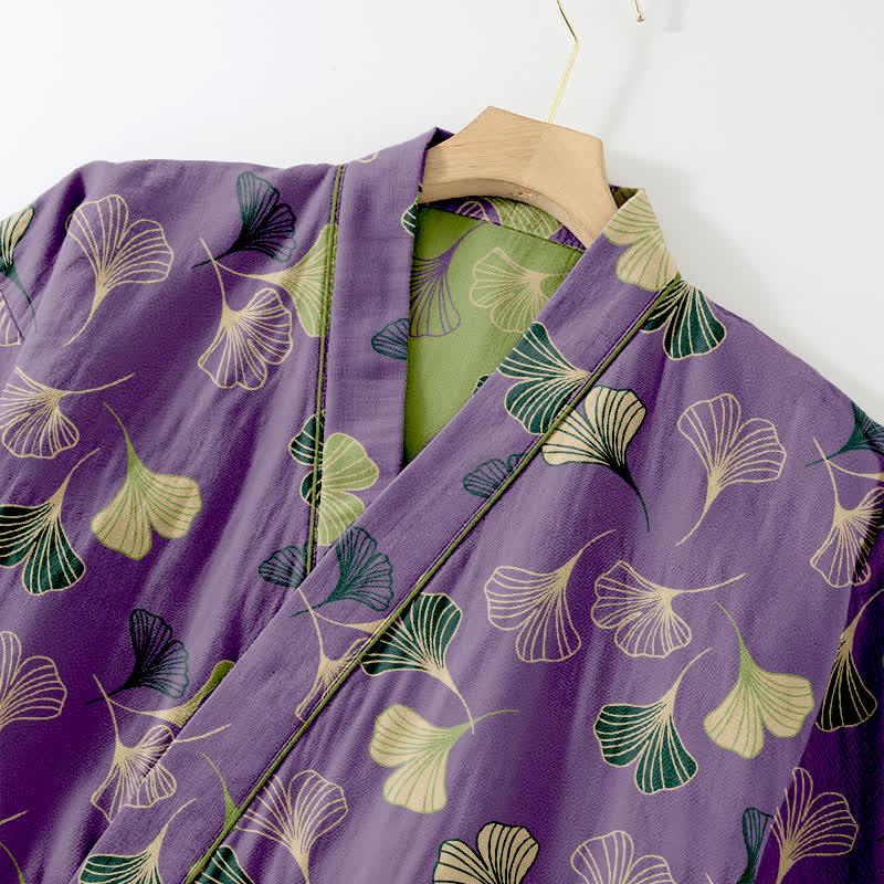 Ownkoti Ginkgo Cotton Gauze Kimono Loungewear Set - image 33