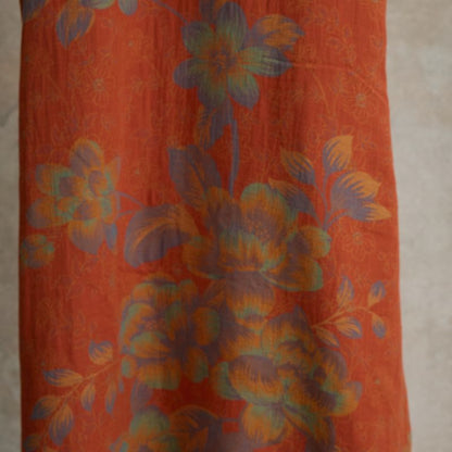 Vintage Peach Blossom Cotton Gauze Nightdress - image 9