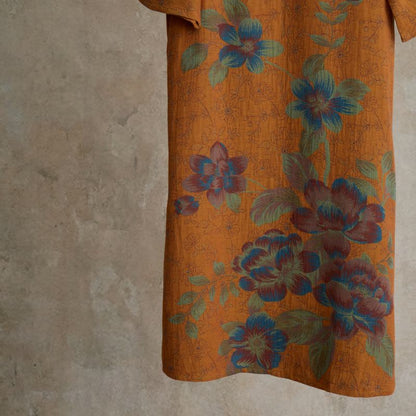 Vintage Peach Blossom Cotton Gauze Nightdress - image 4