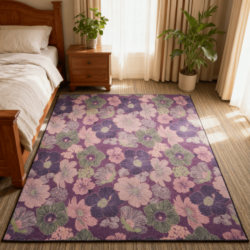 Vintage Botanical Foldable Anti-slip  Area Rug - 60" x 96" - image 0