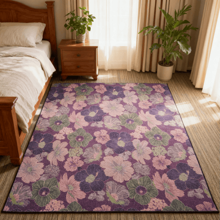 Ownkoti Vintage Botanical Foldable Anti-slip  Area Rug - 60" x 96" - image 0