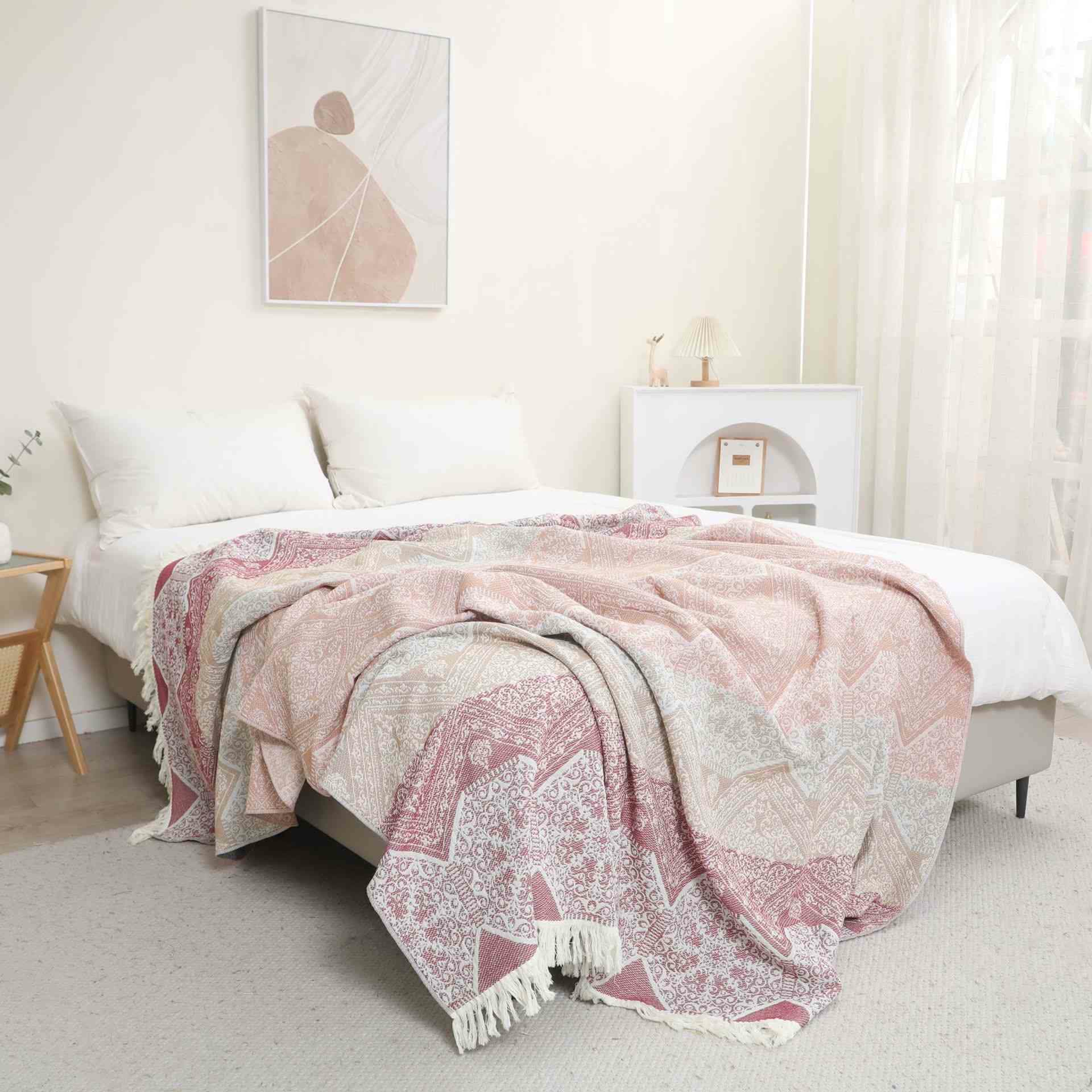 Ethnic Pattern Natural Cotton Gauze Quilt - image 1